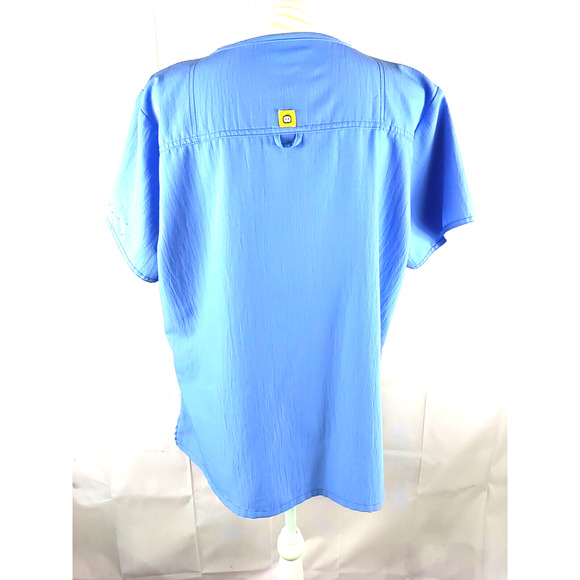 Wonder Wink Woman Scrub Top Periwinkle Blue Size X L Flaw - Picture 7 of 7